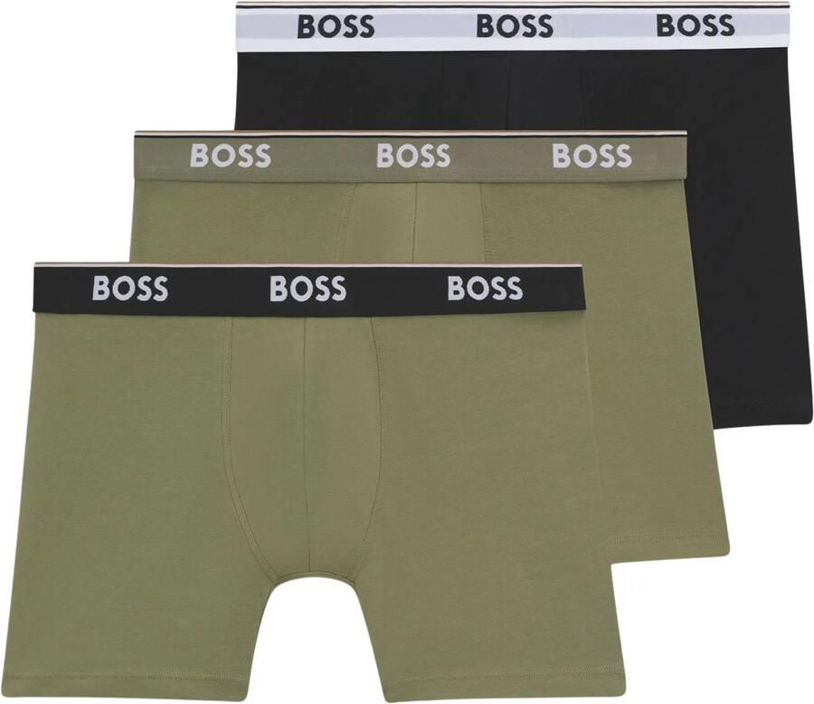 Boss Regular fit boxershort van katoenmix in een set van 3 stuks