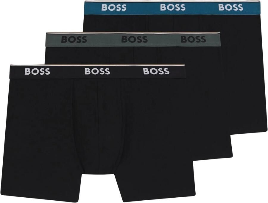 Boss Regular fit boxershort van katoenmix in een set van 3 stuks