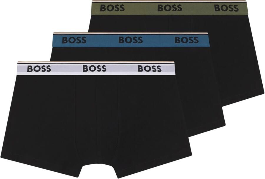 Boss Boxershorts van katoenmix in set van 3 model 'TRUNK 3P POWER'