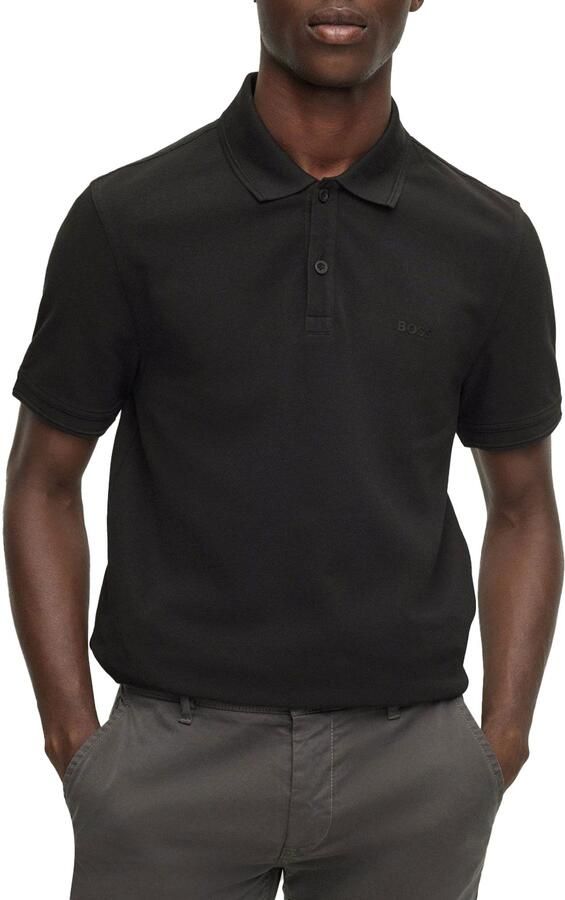 Boss Orange Slim fit poloshirt met korte knoopsluiting model 'Prime' - Foto 5