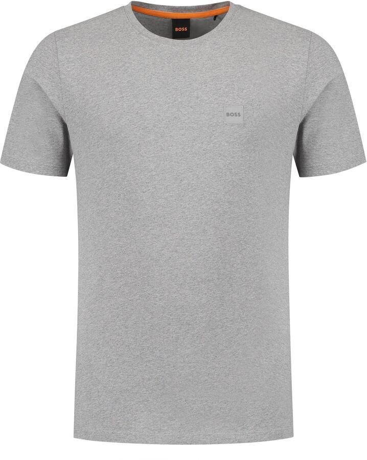 Boss Orange T-shirt Tales met boss-borduursel op de borst