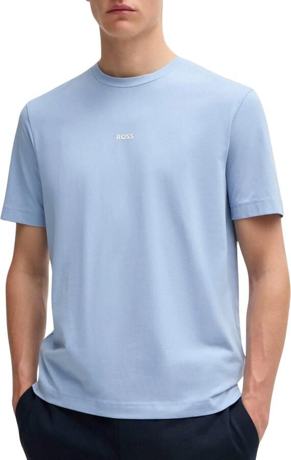 Boss Orange Relaxed fit T-shirt van katoenmix model 'TCHUP' - Foto 7