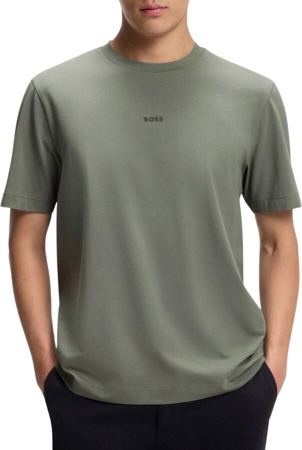 Boss Orange relaxed fit T-shirt van katoenmix model 'TCHUP' - Foto 4