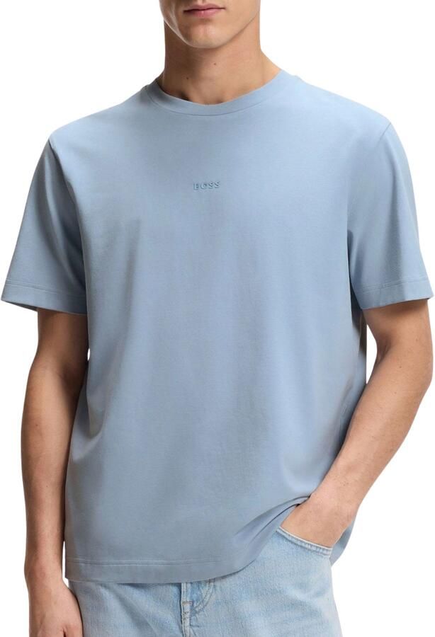 Boss Orange regular fit T-shirt van katoenmix model 'TCHUP' - Foto 3