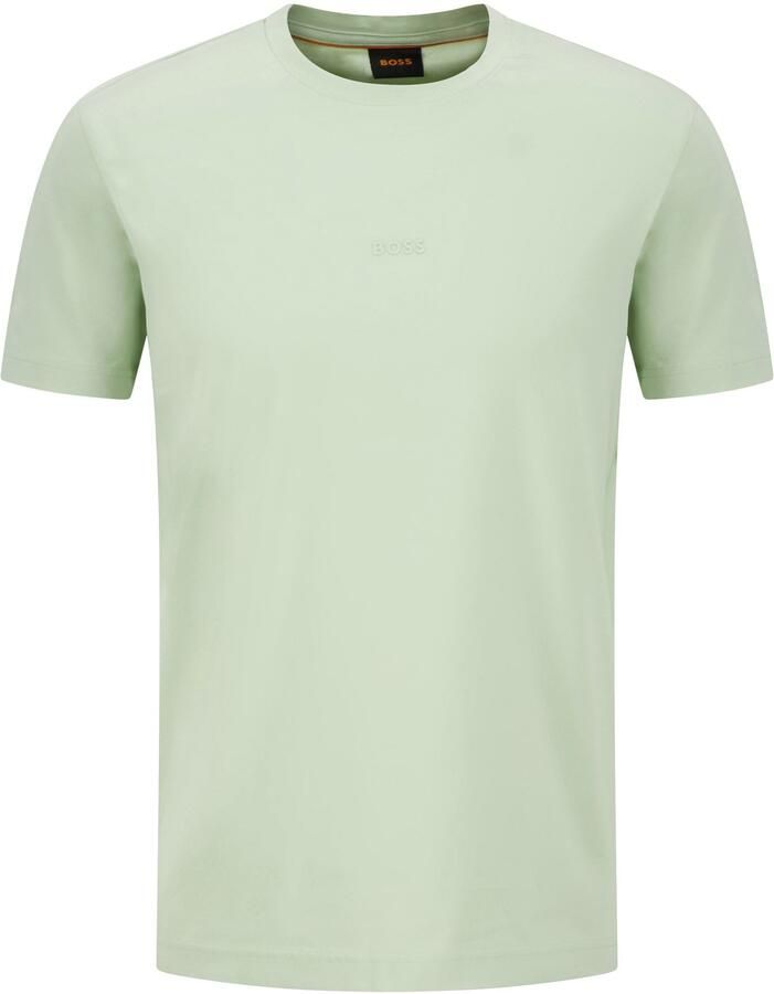 Boss Orange regular fit T-shirt van katoenmix model 'TCHUP' - Foto 5