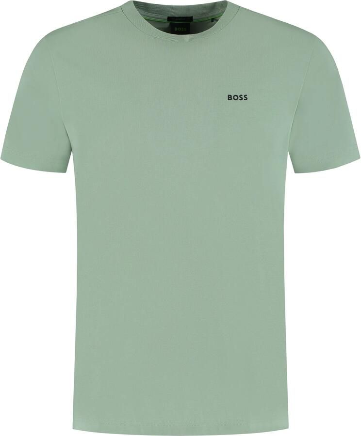 BOSS Green Regular fit T-shirt van katoenmix