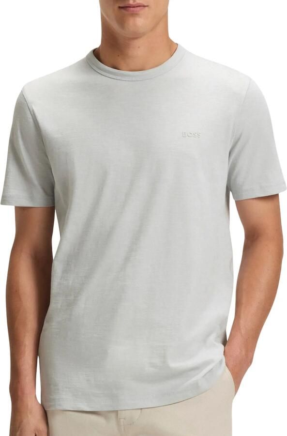 Boss T-shirt Korte Mouw Tegood Basic T-Shirt Light Pastel Grey - Foto 11