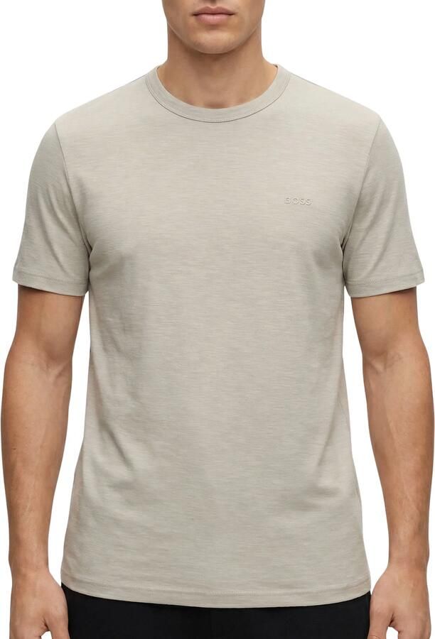 Boss Orange Regular fit T-shirt van gestructureerd katoen Model 'TEGOOD' - Foto 7