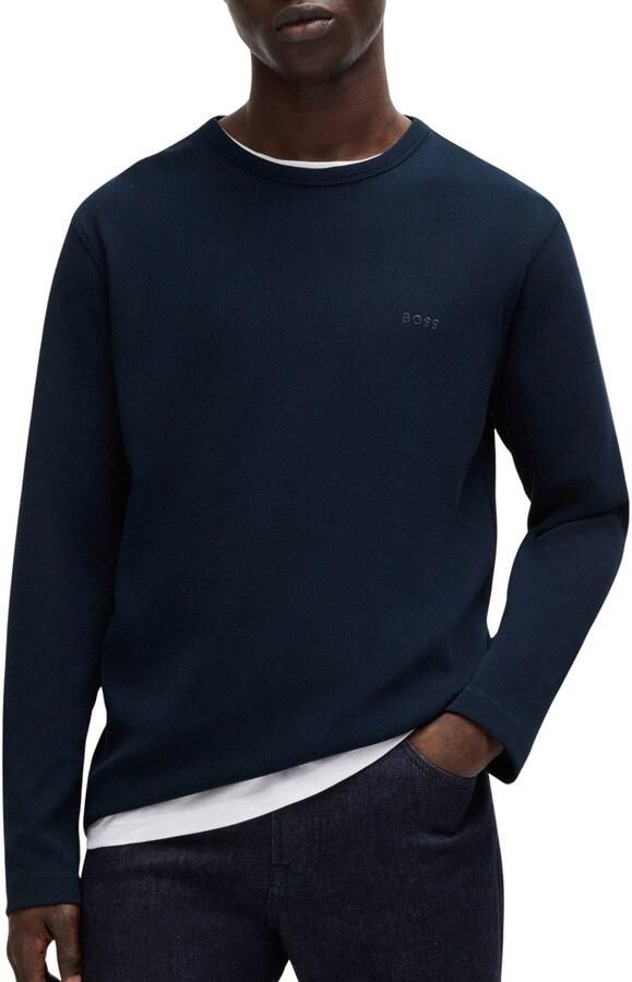 Boss Orange Regular fit shirt met lange mouwen en wafelstructuur model 'TEMPESTO' - Foto 1