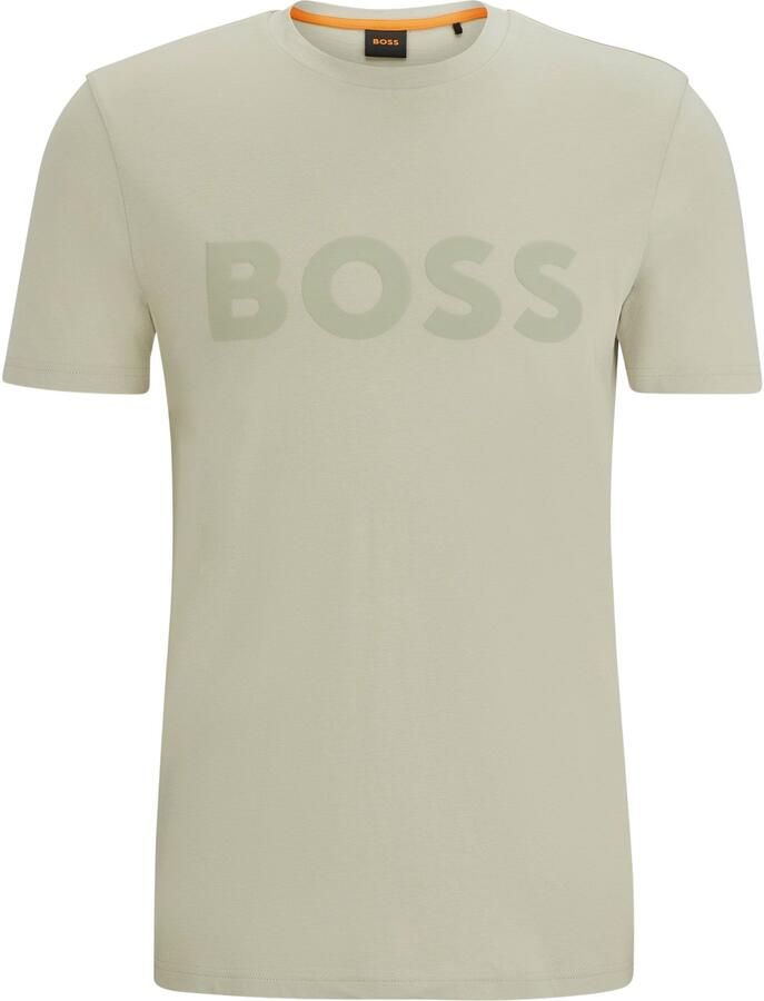 Boss Orange T-shirt Thinking met logoprint (1-delig)
