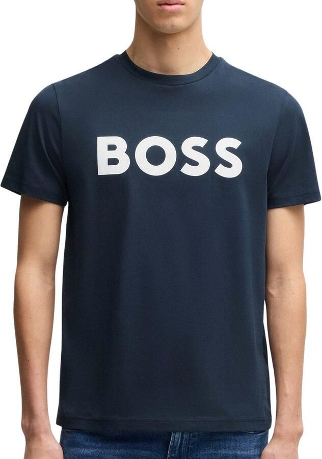 BOSS ORANGE Heren Polo's & T-shirts Thinking 1 Donkerblauw - Foto 5