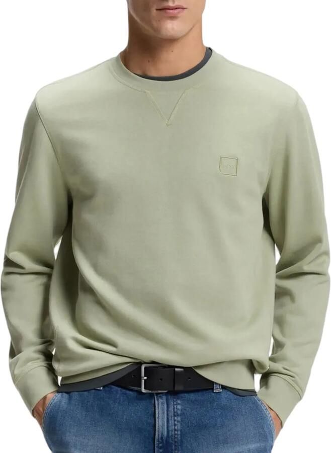 Boss Orange Regular fit sweatshirt van puur katoen model 'Westart' - Foto 2