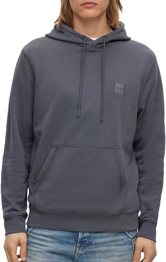 Hugo Boss Grijze Heren Hoodie Herfst Winter Gray Heren
