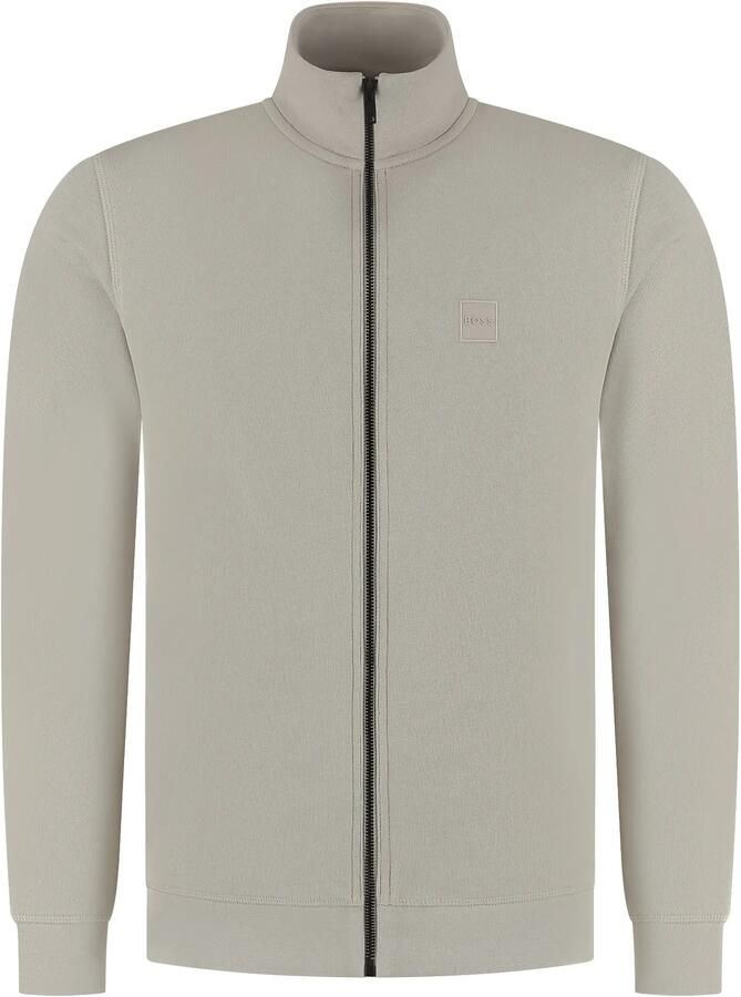 Hugo Boss Beige Vest Orange Sluiting Katoen Beige Heren