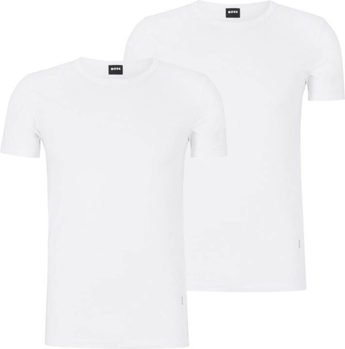 BOSS Heren Polo's & T-shirts Tshirtrn 2p Modern Wit
