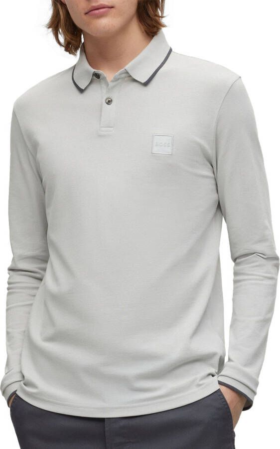 Boss Passertiplong Longsleeve Polo Heren