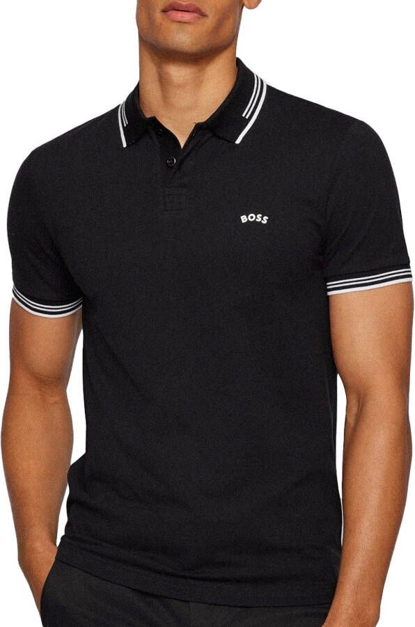 Boss Paul Curved Logo Polo Heren