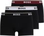 Hugo Boss Boxershorts van Stretchkatoen 3-Pack Zwart Black Heren - Thumbnail 1