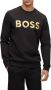 Hugo Boss Relaxed FIT Sweatshirt IN Cotton Blend With Contrasting Logo 50482898 Zwart Heren - Thumbnail 3
