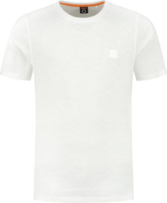 Hugo Boss T-shirts en Polos White Wit Heren