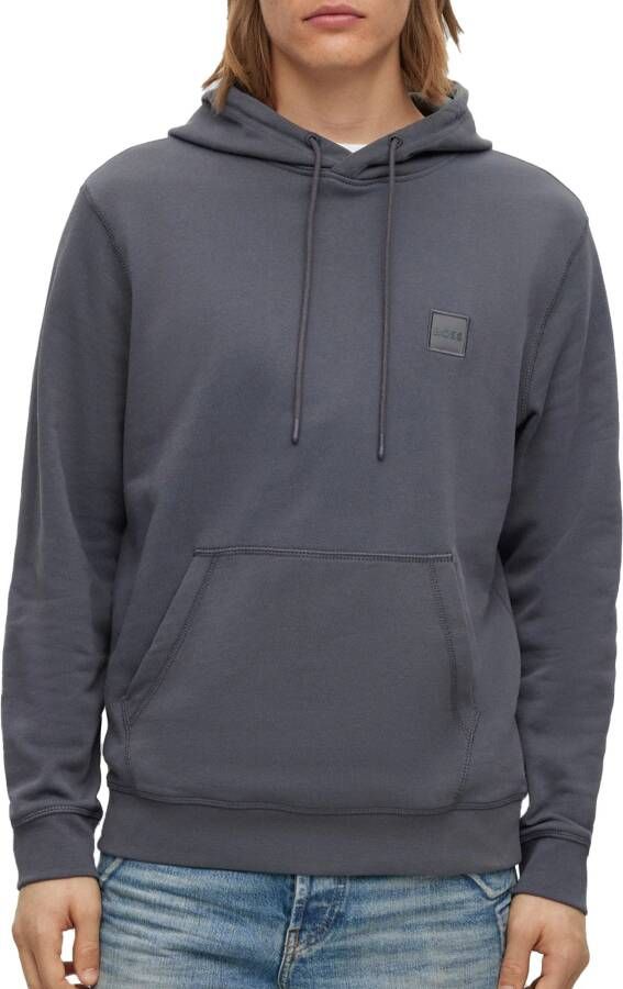 Hugo Boss Grijze Heren Hoodie Herfst Winter Gray Heren