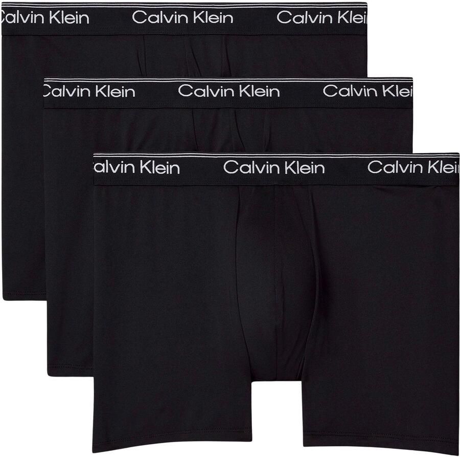 Calvin Klein Boxershort BOXER BRIEF 3PK met langere pijpen & logo-elastische tailleband (Set van 3)