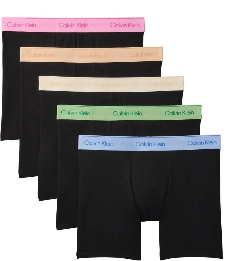 Calvin Klein Underwear Trunks in een set van 5 met elastische band met logo