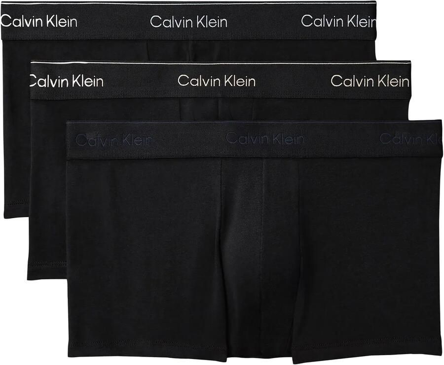 Calvin Klein Underwear Low rise boxershort van katoenmix in set van 3
