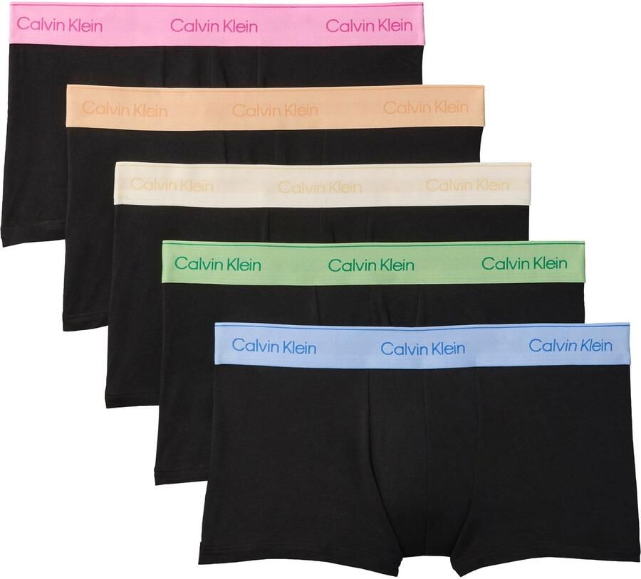 Calvin Klein Underwear Trunks in een set van 5 met elastische band met logo