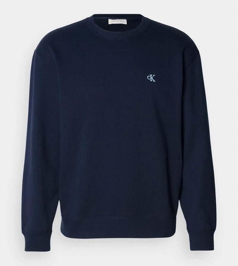 CALVIN KLEIN Heren Truien & Vesten Ls Eu 350terry Monogram Cn Sweat Donkerblauw - Foto 5