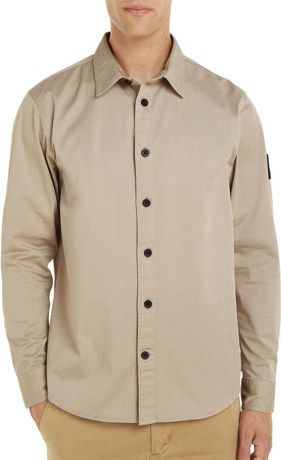 Calvin Klein Monologo Badge Relaxed Overhemd Heren