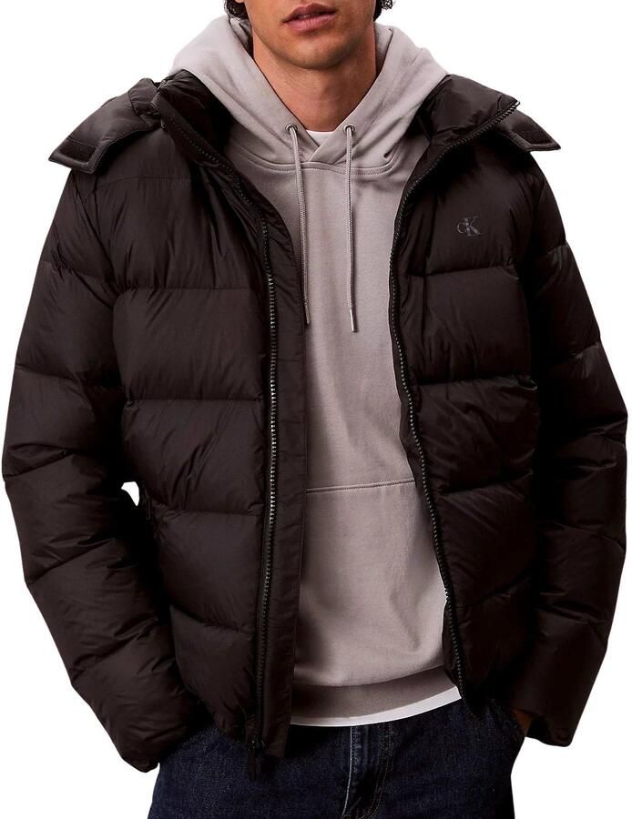 Calvin Klein Jeans Donsjas LS NYLON ZIP OFF HOOD DOWN PUFFE