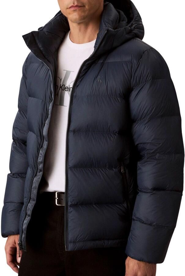 Calvin Klein Jeans Donsjas LS NYLON ZIP OFF HOOD DOWN PUFFE
