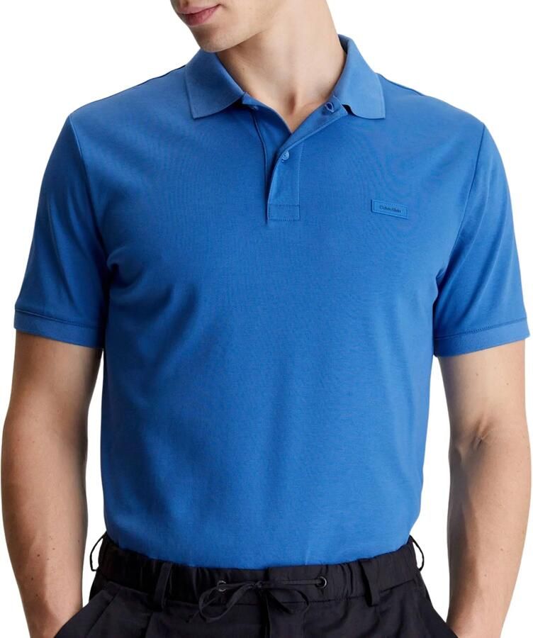CK Calvin Klein Regular fit poloshirt met knoopsluiting