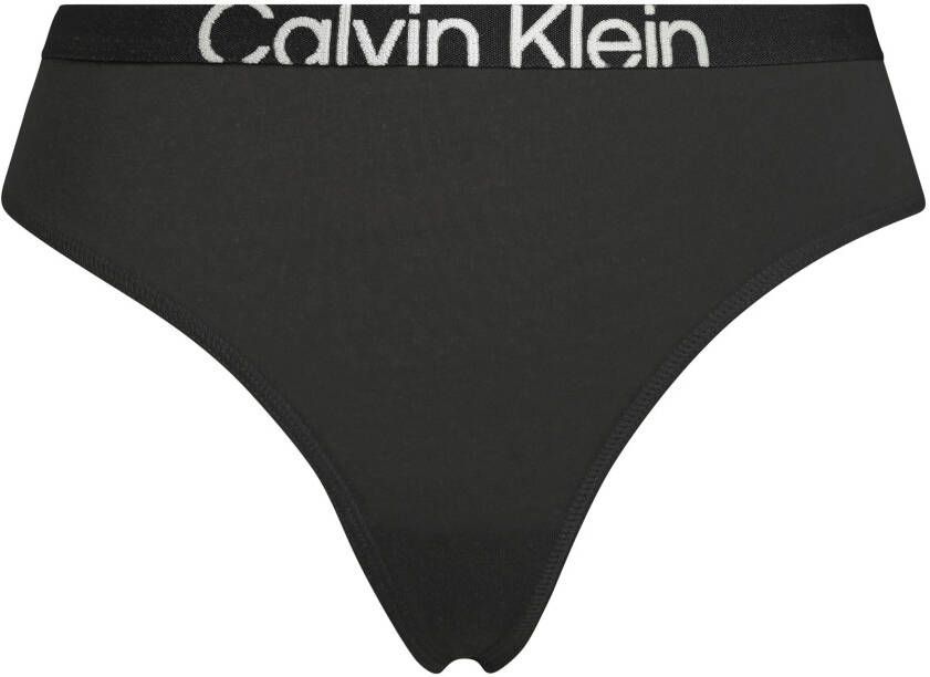 Calvin Klein Jeans Zwarte Jeans Ondergoed met Elastische Tailleband Black Dames
