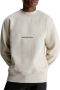 Calvin Klein Beige Sweatshirt met Lange Mouwen Geborduurd Logo Beige Heren - Thumbnail 1