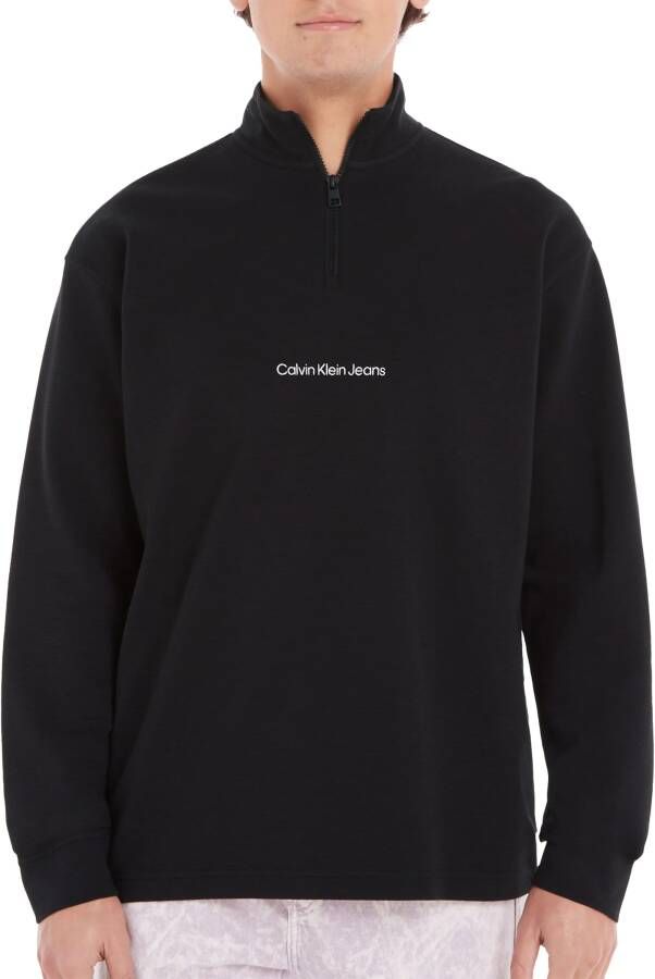 Calvin Klein Institutional Half Zip Ottoman LS Shirt Heren
