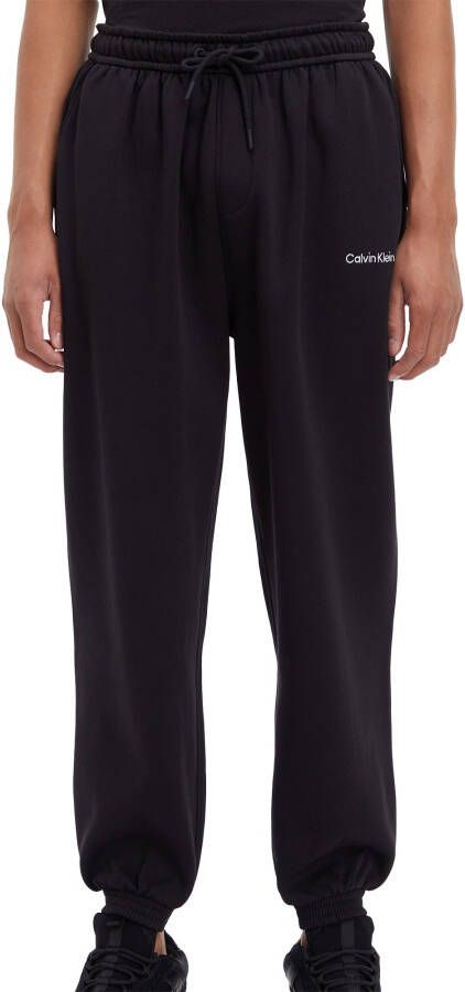 Calvin Klein Sportieve Zwarte Herenbroek met Elastische Tailleband en Koord Black Heren
