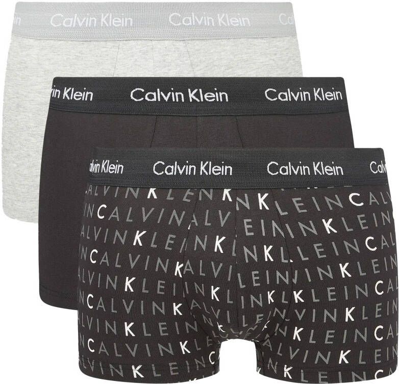 Calvin Klein Logo Print Trunk Boxershorts Heren (3-pack)