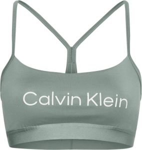 Calvin Klein Perfor ce Sportbustier WO Low Support Sports Bra met calvin klein logo-opschrift