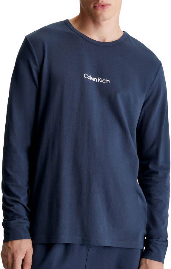 Calvin Klein L S Crew Neck Shirt Heren