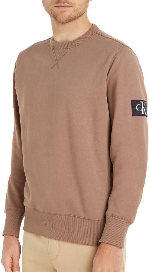 Calvin Klein Monogram Sleeve Badge Sweater Heren