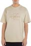 CALVIN KLEIN Heren Polo's & T-shirts Monologo Washed Tee Beige - Thumbnail 2
