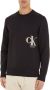 Calvin Klein Bedrukte longsleeve sweatshirt Hoogwaardig & veelzijdig Zwart Heren - Thumbnail 1