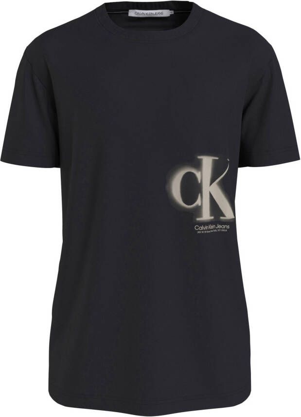 Calvin Klein Jeans CK Spray Tee J30J322875beh Zwart Heren