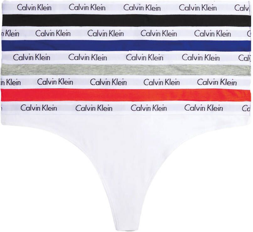 Calvin Klein T-string THONG 5PK (5 stuks Set van 5)