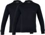 Campri kids thermoshirt set van 2 zwart Thermo ondergoed Polyester Ronde hals 128 - Thumbnail 2