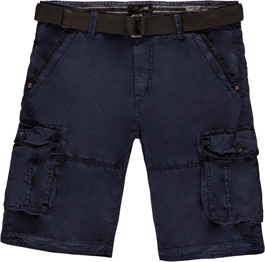 CARS JEANS Korte regular fit cargobroek met stoffen riem model 'DURRAS' - Foto 2