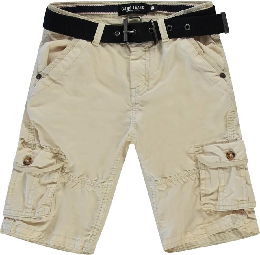 Cars cargo short DURRAS zand Korte broek Ecru Jongens Katoen Effen 140