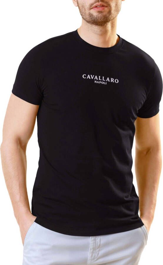 Cavallaro Napoli T-shirt Bari met logo black